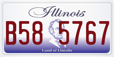 IL license plate B585767