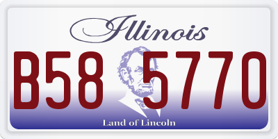 IL license plate B585770