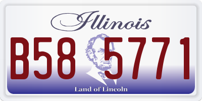 IL license plate B585771