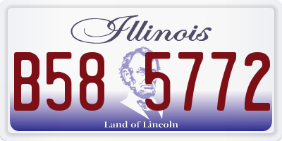 IL license plate B585772