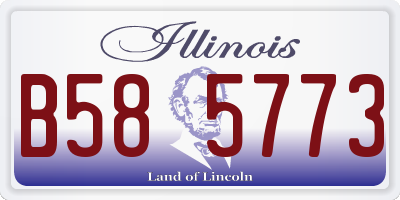 IL license plate B585773