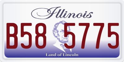 IL license plate B585775