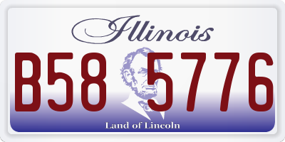 IL license plate B585776