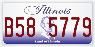 IL license plate B585779