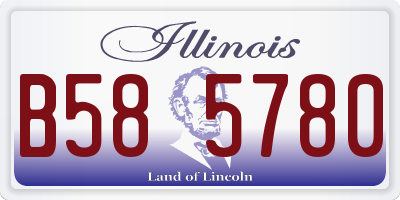 IL license plate B585780