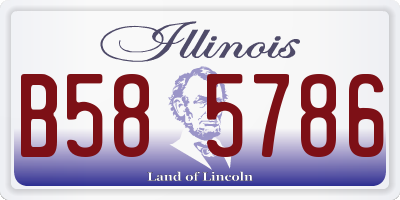 IL license plate B585786