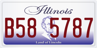IL license plate B585787
