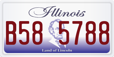 IL license plate B585788