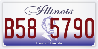 IL license plate B585790