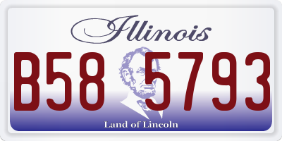 IL license plate B585793