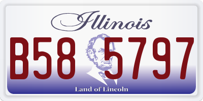 IL license plate B585797