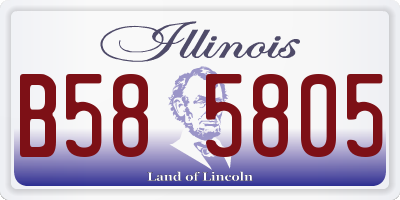 IL license plate B585805