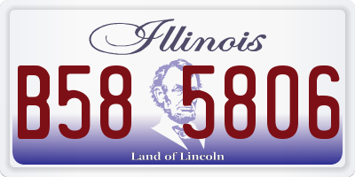 IL license plate B585806