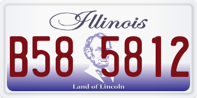 IL license plate B585812