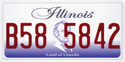 IL license plate B585842
