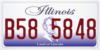 IL license plate B585848