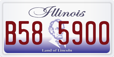 IL license plate B585900