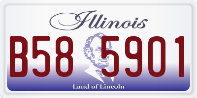 IL license plate B585901