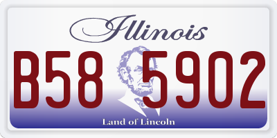 IL license plate B585902