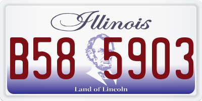 IL license plate B585903