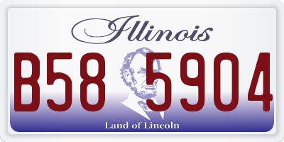 IL license plate B585904