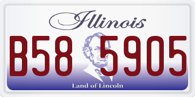 IL license plate B585905