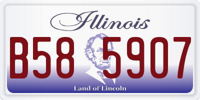 IL license plate B585907