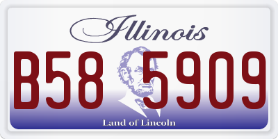 IL license plate B585909