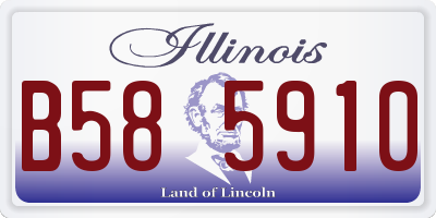 IL license plate B585910