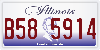 IL license plate B585914