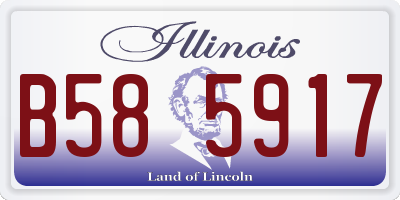 IL license plate B585917
