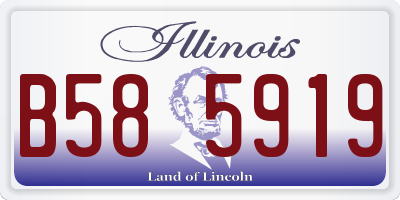 IL license plate B585919