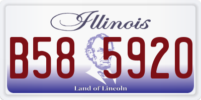 IL license plate B585920