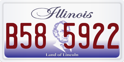IL license plate B585922