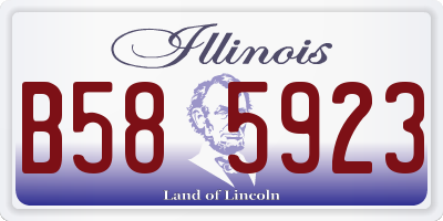 IL license plate B585923