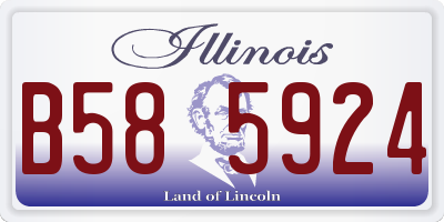IL license plate B585924