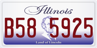 IL license plate B585925