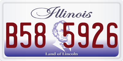 IL license plate B585926