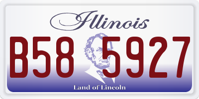 IL license plate B585927