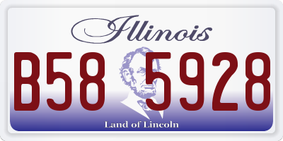 IL license plate B585928
