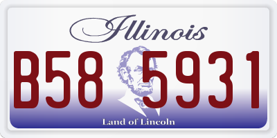 IL license plate B585931