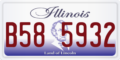 IL license plate B585932