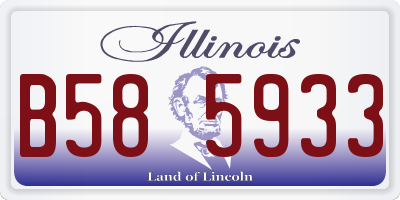 IL license plate B585933