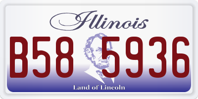 IL license plate B585936