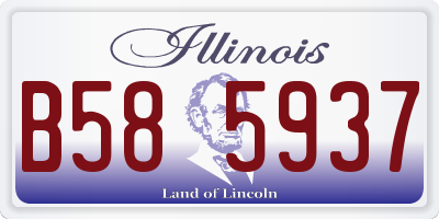 IL license plate B585937