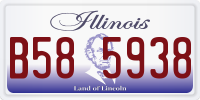 IL license plate B585938