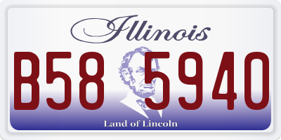 IL license plate B585940