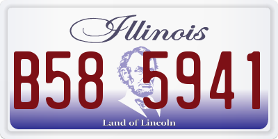 IL license plate B585941