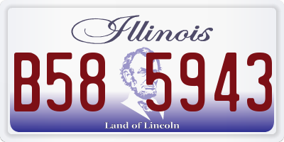 IL license plate B585943