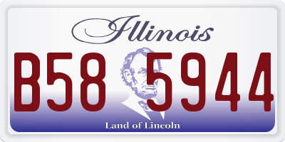 IL license plate B585944
